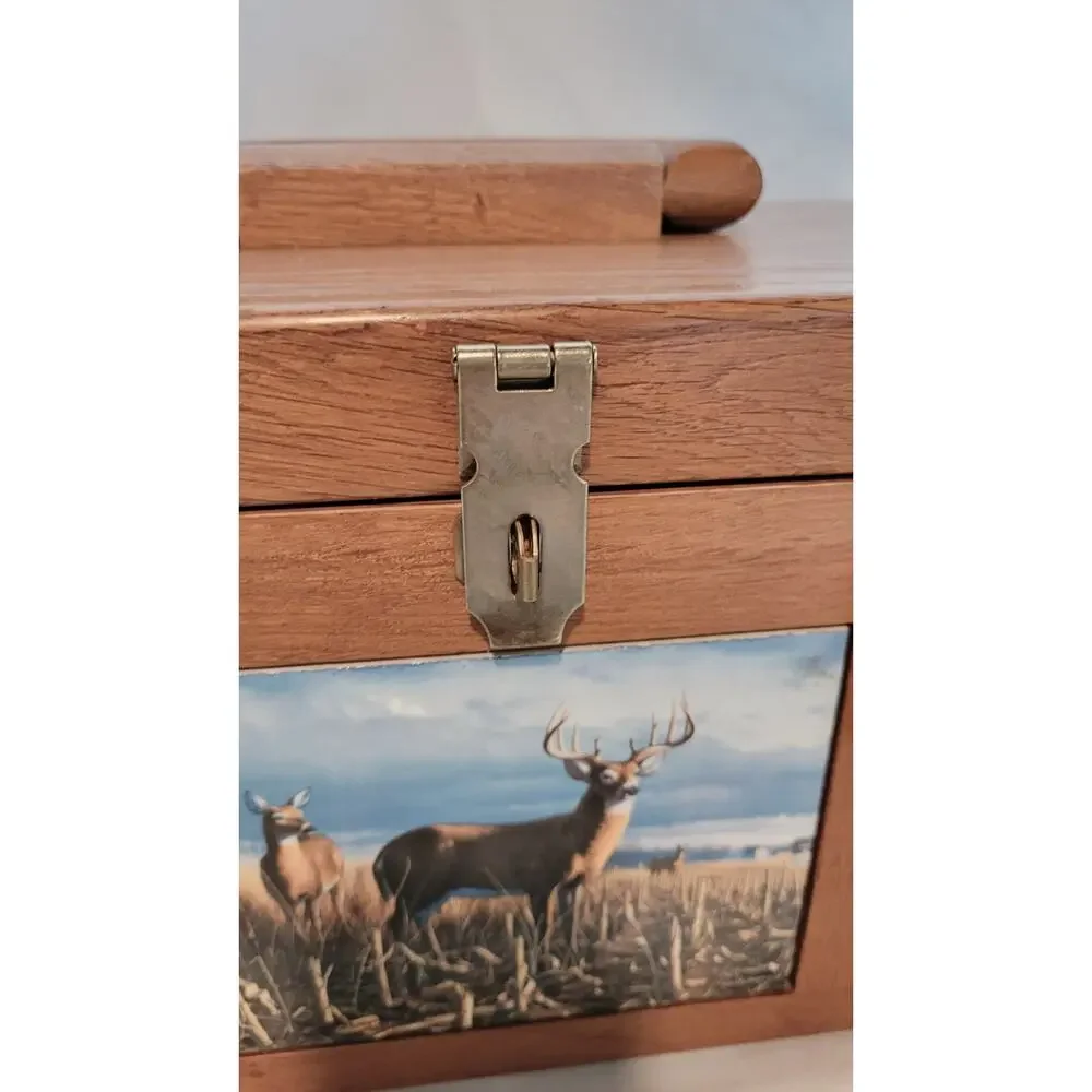 Hautman Brothers Limited Edition Collectible Knives Wooden Display Chest Tray...